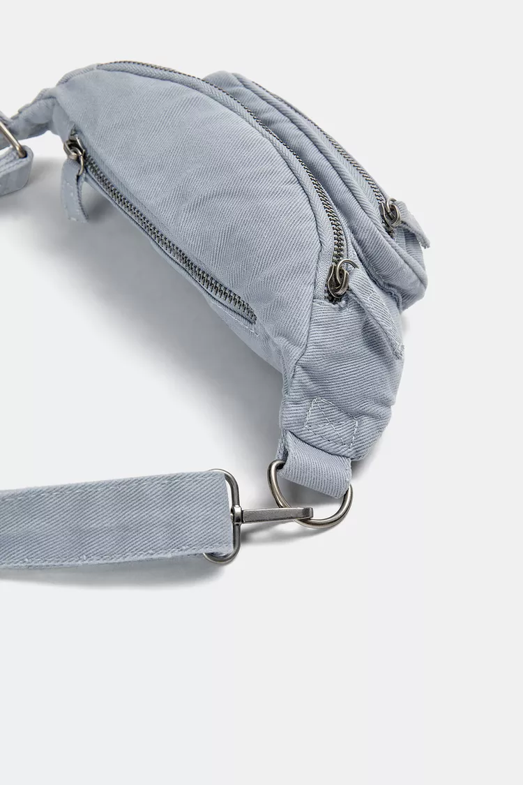 کیف کمری زنانه اورجینال پول اند بیر PULL & BEAR-  آبی