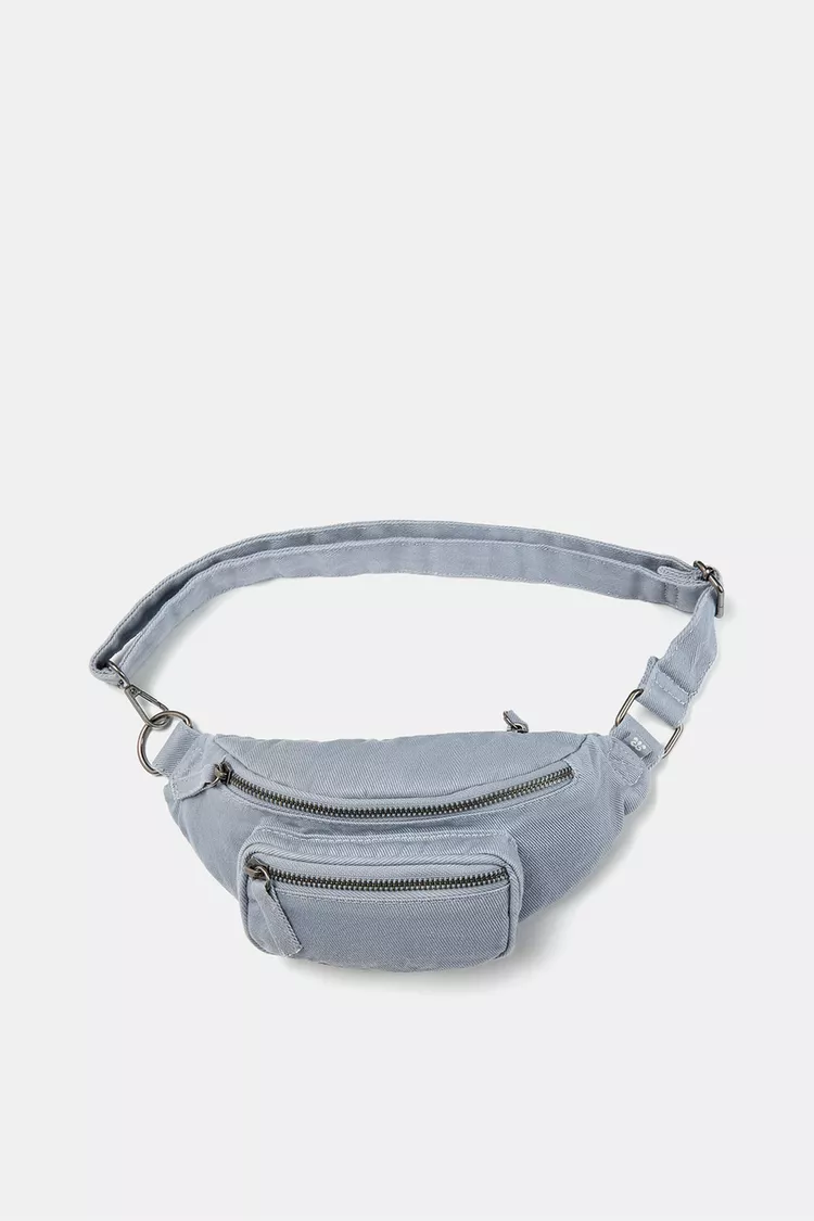 کیف کمری زنانه اورجینال پول اند بیر PULL & BEAR-  آبی