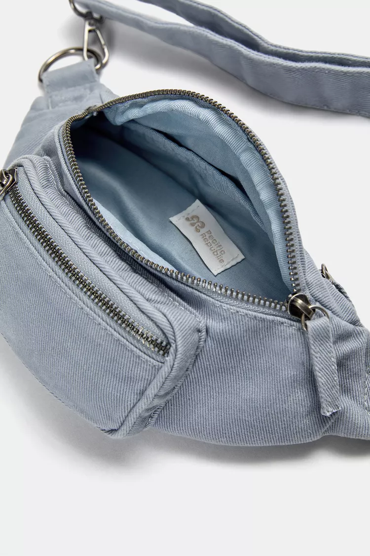کیف کمری زنانه اورجینال پول اند بیر PULL & BEAR-  آبی