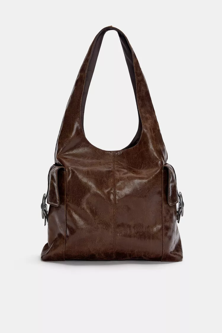 بهترین کیف زنانه قهوه ای اورجینال پول اند بیر   PULL & BEAR