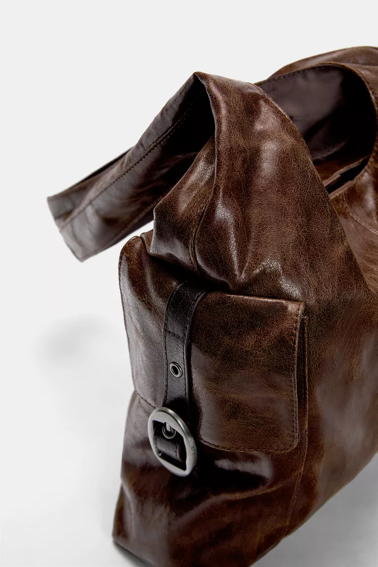 بهترین کیف زنانه قهوه ای اورجینال پول اند بیر   PULL & BEAR