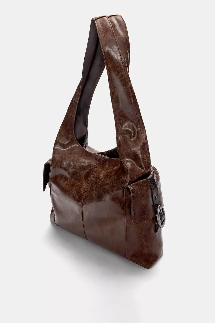 بهترین کیف زنانه قهوه ای اورجینال پول اند بیر   PULL & BEAR