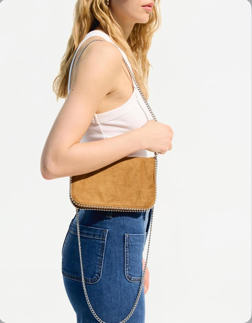 ارزانترین کیف دوشی بند زنجیری زنانه اورجینال- برشکا bershka