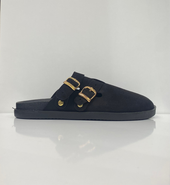 صندل پاییزه زنانه Flora-مشکی ترند 2025