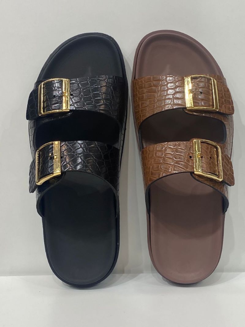 به روزترین صندل زنانه Hawaii طرح کروکو- عسلی