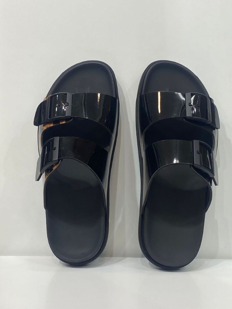 صندل زنانه  Hawaii ورنی-  مشکی- ترند 1404-2025