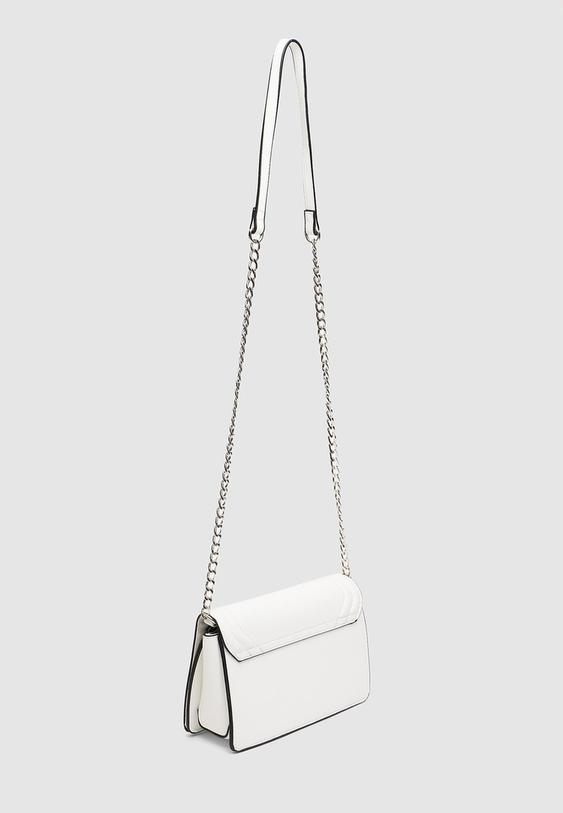 کیف سفید مهمانی دوشی زنانه اورجینال استرادیواریوس stradivarius