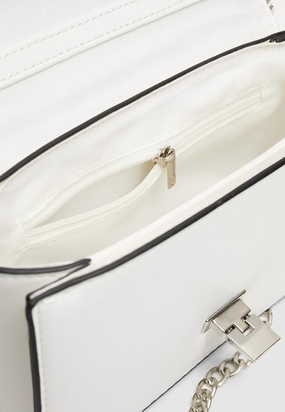 کیف سفید مهمانی دوشی زنانه اورجینال استرادیواریوس stradivarius