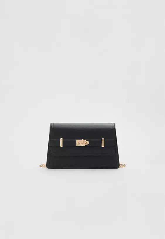 کیف پارتی و مهمانی  وروزمره دوشی زنانه مشکی اورجینال استرادیواریوس stradivarius