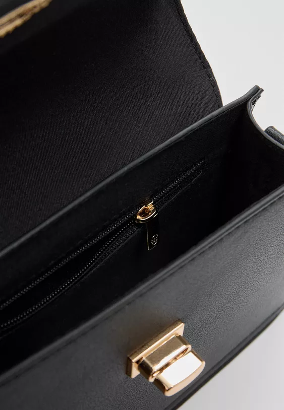 کیف پارتی و مهمانی  وروزمره دوشی زنانه مشکی اورجینال استرادیواریوس stradivarius