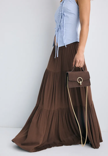 کیف دوشی زنانه مخمل اورجینال استرادیواریوس stradivarius