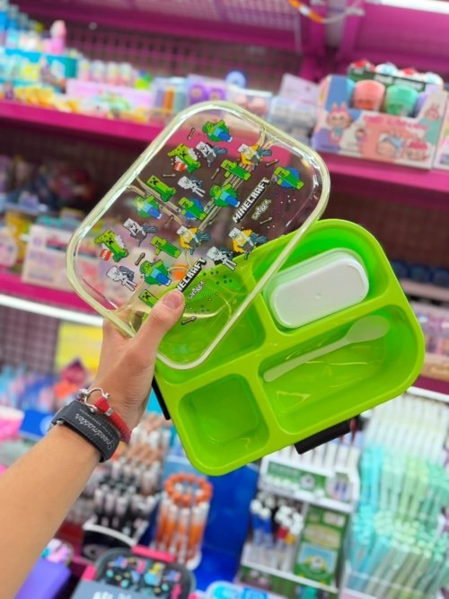 ظرف غذا برند اسمیگل طرح ماینکرافت اورجینال وارداتی